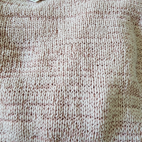 SWEATER CHARTER CLUB Knit Pink White Rolled Edges Long Sleeves Sz X-Large NWT - Picture 6 of 9